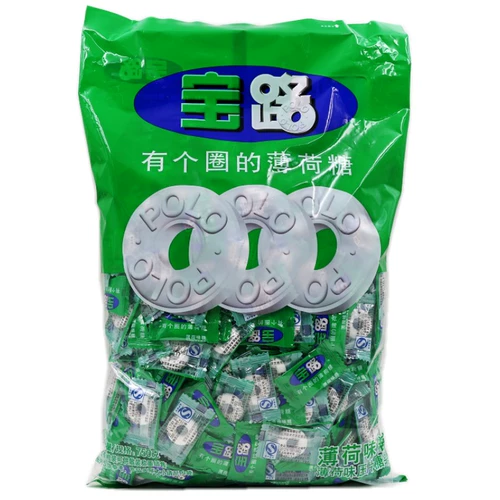 Nestlé Baolu Mint 750G*6 мешков с кругом старой модной старой модной ледяной дороги Сильная охлаждающая горло сахар