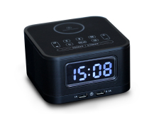 Homtime Beauty when wireless charging Bluetooth speaker HS1-WC Hotel alarm clock sound with the same heat pin