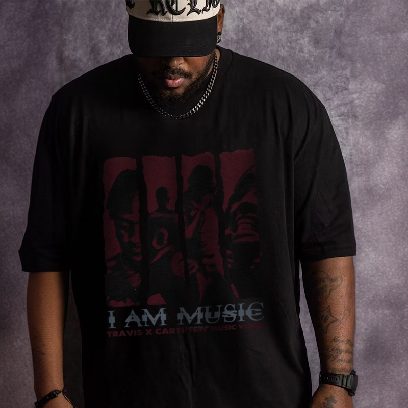 American-Style Rap Hip-Hop Music Collaboration Oversized Short-Sleeve Unisex Trendy Brand 150kg Plus-Size T-Shirt for Big and Tall People American-Style Rap Hip-Hop Music Collaboration Oversized Short-Sleeve Unisex Trendy Brand 150kg Plus-Size T-Shirt for Big and Tall People