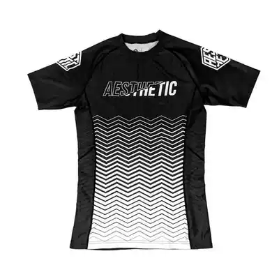 2019 RANKED RASHGUARD - WHITE BLACK