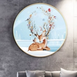 2021 Новая линейная вышивка кросс -стежка маленькая кусочка круговая гостиная крыльца лосей спальня печати