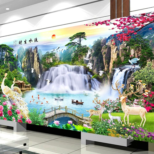 2021 Новая бриллиантовая живопись, полная бриллиантов 5D каменная ландшафтная живопись наклейки точки точка скрещивания стежков.