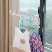 Window frame hanger buckle hanger foldable apartment dormitory drying rack indoor hanger bracket bracket non-perforated drying rack