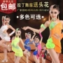 Quần áo khiêu vũ Latin cho trẻ em trang phục biểu diễn quần áo trẻ em tua rua Váy khiêu vũ Latin quần áo cô gái áo len bé trai