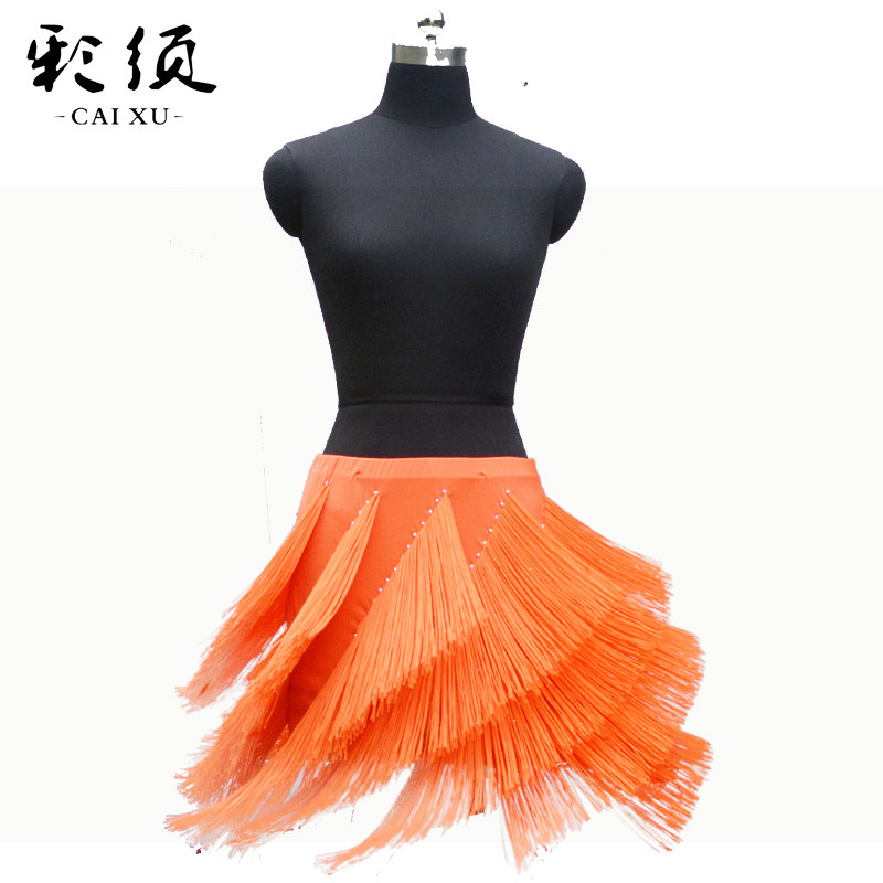 Latin Dance Dress New Genre Dress Practice Skirt Performance Dress Square Dance Half Body Dress Adult Female Lutresses Dresses