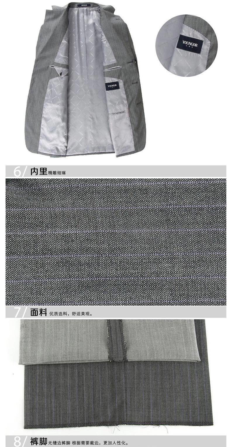 Costume homme YOUNGOR en laine pour automne - Ref 1550814 Image 10
