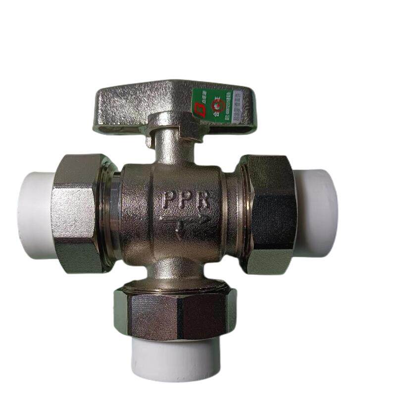 Baita Lake PPR three-way live catch ball valve, one in and two out, two in and one out, separate control switch hot water shower