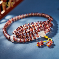 (Gala Miduo) natural first-line medicine teacher beads 108 beads bracelet pharmacist agate silk bracelet round beads