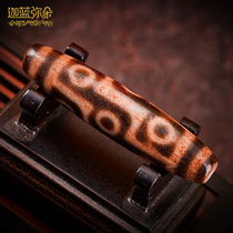 (Gale) Tibetan Orthodox black and white full of cinnabar Tibetan nine-eyed old celestial beads hand string female choker pendant