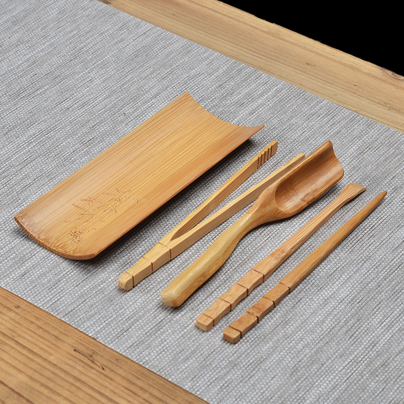 Tea Set Accessories, Bamboo Tea Scoop, Tea Mat, Tea Towel Holder, Tea Tasting Tray, Tea Snack Box, Bamboo Pieces