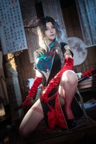 (Final payment) Angel cos cheongsam customization indefinitely lost womens clothing dress embroidery gradient customization group