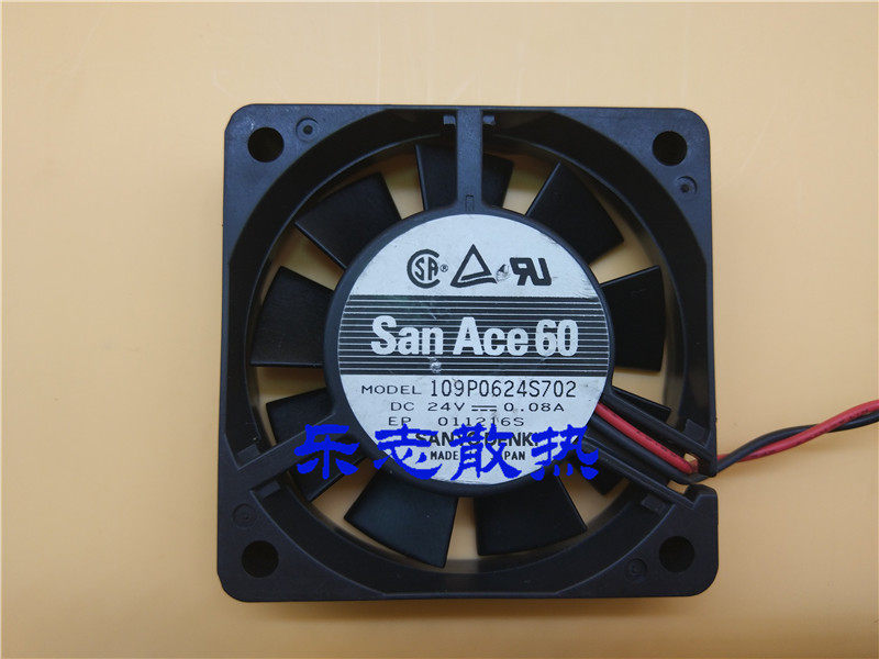 Original San Ace 60 inverter fan 109P0624S702 24V 0 08A 6 cm 6015