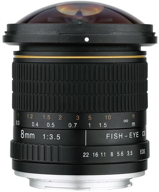 8mm fish eye wide angle suitable for Canon Sony single counter lens 180 degrees panoramic manual fixed focal scenery tourism F3 