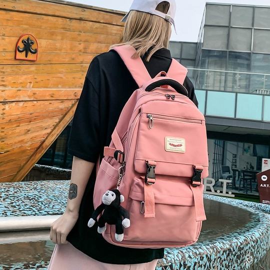 French Colorin Kite School Bag for Female College Students, Designer Niche Couple Backpack, Large Capacity Backpack