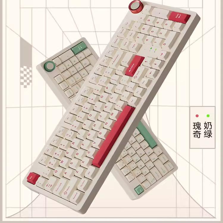 Jianlu Rs2 4.0 Customization Kit Hot-Swappable Mechanical Keyboard Rgb Tri-Mode Wireless Bluetooth Gasket Structure