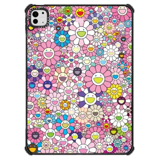 村上隆粉色太阳花盛开Casetify 翻盖式防摔保护壳适用iPad Pro13/12.9