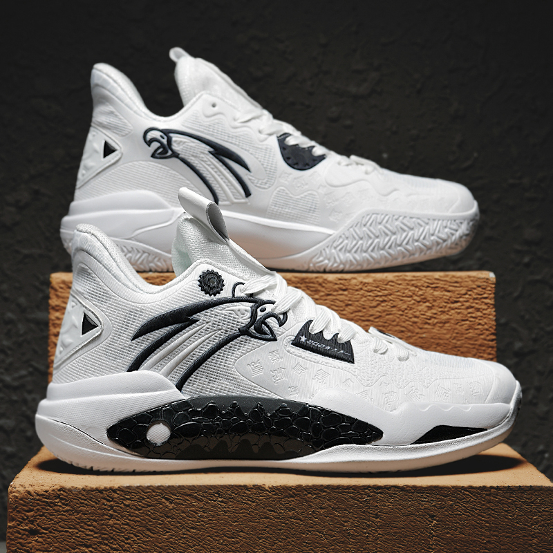 High-Top Frenzy 5Th Generation Practical Basketball Shoes Breathable Non-Slip Wear-Resistant Shock-Absorbing Nitrogen Technology Sports Shoes Men's Large Size 45