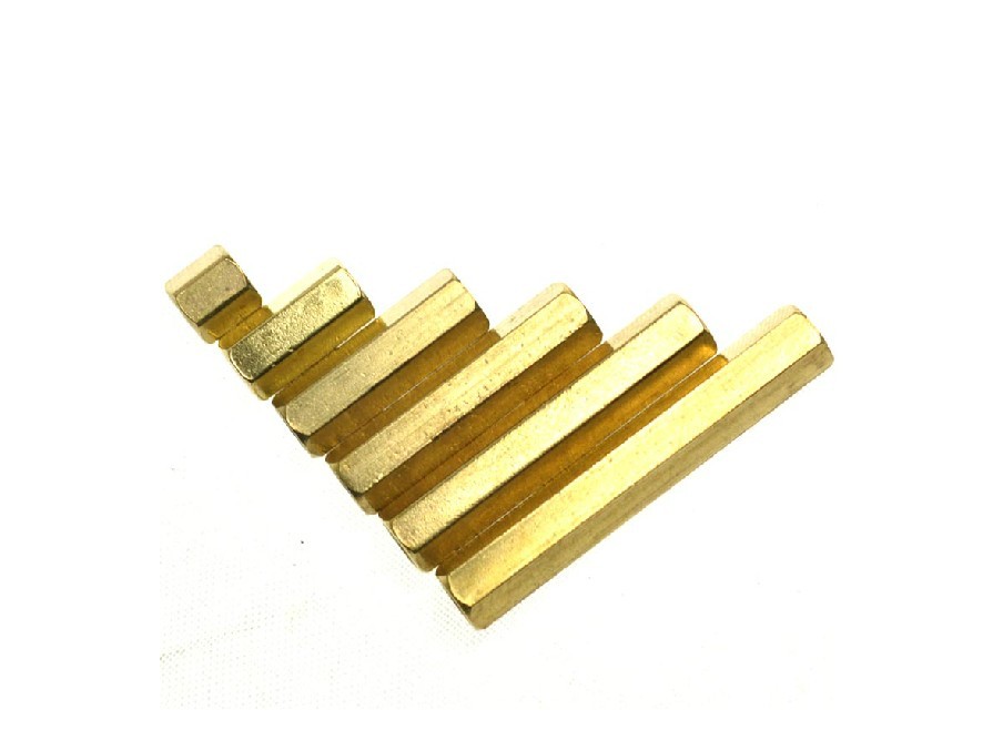 Double-pass M3 copper column flat head copper column hollow hexagonal isolation column 5 10 15 20 25 30 40 50