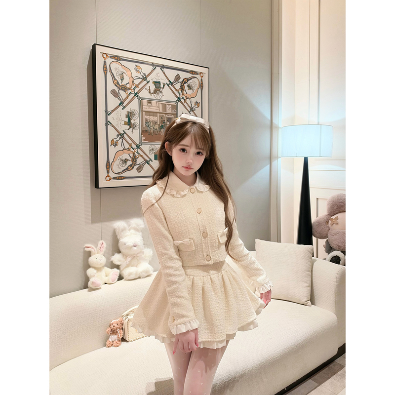 Kiyomi Doll Original Camellia French Tweed Doll Collar Jacket Tutu Skirt Set Kiyomi Doll Original Camellia French Tweed Doll Collar Jacket Tutu Skirt Set