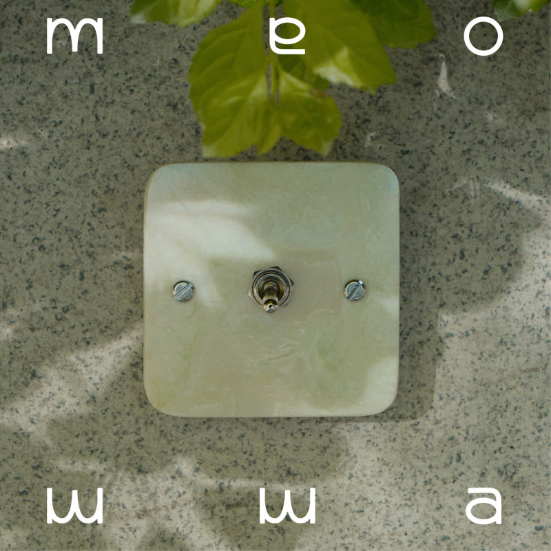 Meowwa｜Marble Switch Panel 86 Type Creative Retro Cantaloupe Single Switch