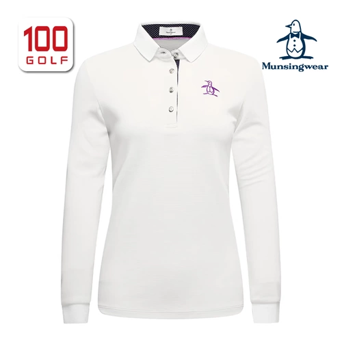 Munsingwear/Wanxingwei, женская осенне-зимняя футболка с длинными рукавами и лацканами для гольфа, спортивная рубашка-поло, новый продукт