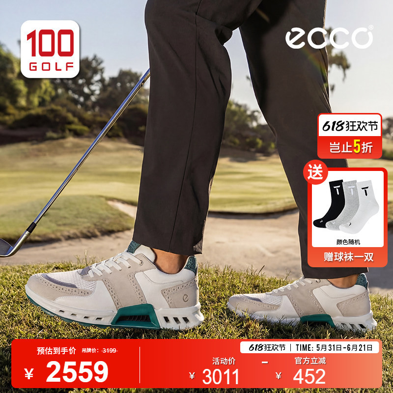 Ecco/Ai Bu Golf Shoes for Men 26 New Biom C4 Breathable Waterproof Cow Leather Flexible and Durable Men's Shoes