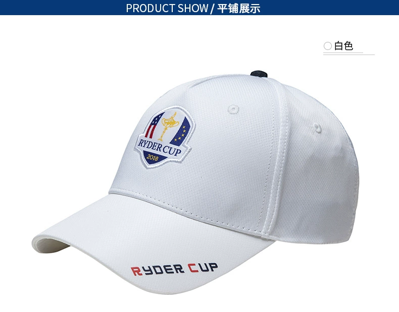 RyderCup Ryder Cup Golf Hat Đàn ông nhanh khô Golf Hat điều chỉnh Sun Hat 18 Sản phẩm mới