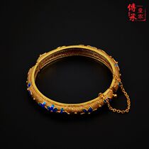 Pinching wire fresh small flower bracelet opening bracelet antique bracelet old foreign trade export style