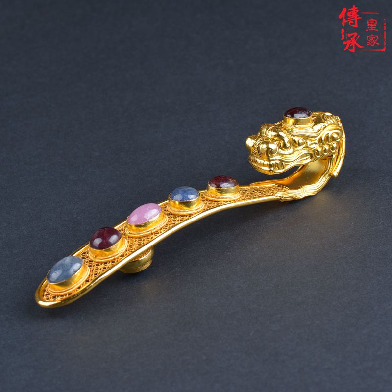 Royal Lineage Dragon's First Inlaid Jewel With Hook Hanfu Matching With Ancient Accessories