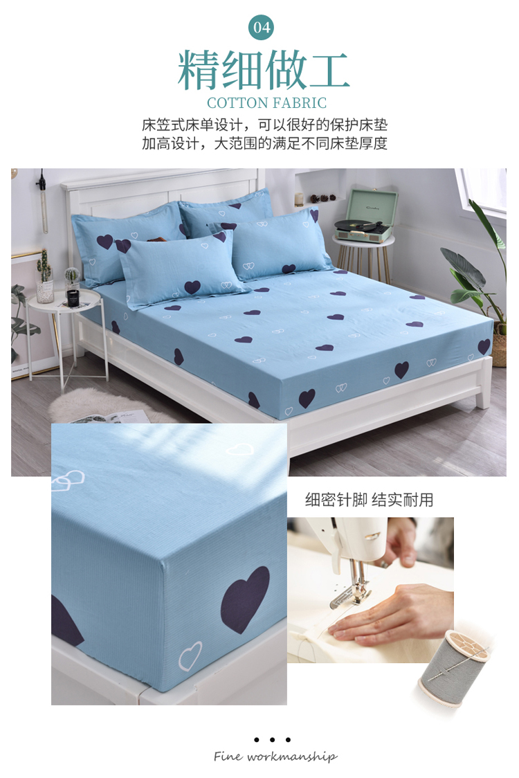 Cotton phim hoạt hình giường trẻ em đơn đôi giường tùy chỉnh khăn trải giường Simmons nệm bọc bông - Trang bị Covers ga chun trải giường	