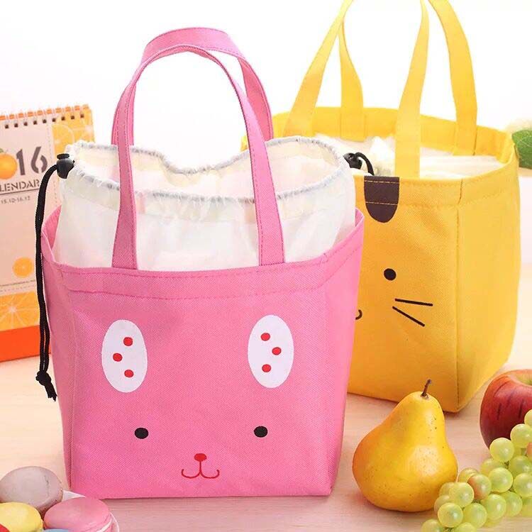 Work with lunch box Lunch Bag Meal Kit Cartoon Cute Insulation Bag Waterproof Oxford Bustin Foil Hand Bag Picnic Bag