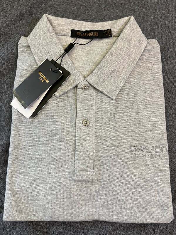 Golantu Men's Casual Business Gray Pineapple Polo Short-Sleeve T-Shirt Recommended by the Boss