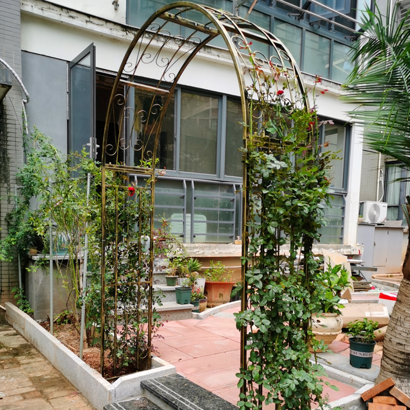 European Garden Stainless Steel Iron Arch Outdoor Courtyard Vine Rose Climbing Pergola Flower Stand Flower House Gardening European Garden Stainless Steel Iron Arch Outdoor Courtyard Vine Rose Climbing Pergola Flower Stand Flower House Gardening