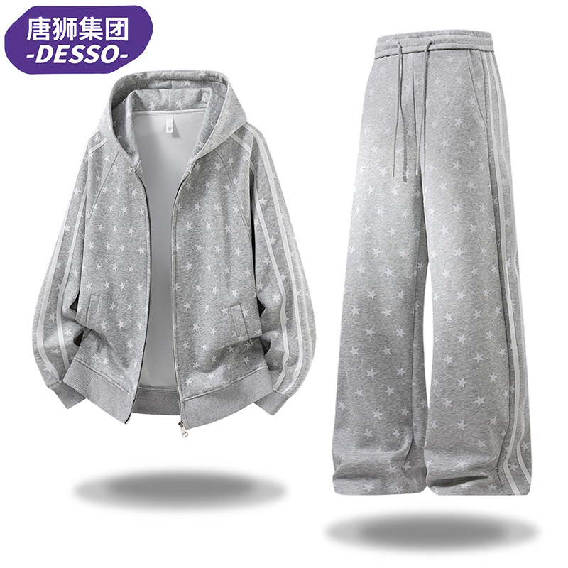 Tangshi Group Desso Sweatshirt and Sweatpants Set for Women 2026 New Style Super Stylish Star Sports Outfit Complete Set Tangshi Group Desso Sweatshirt and Sweatpants Set for Women 2026 New Style Super Stylish Star Sports Outfit Complete Set