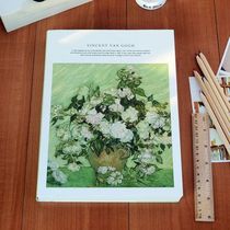 Van Goghs blossom - like bare handwriting sketch book white paper sketch large - scale blank