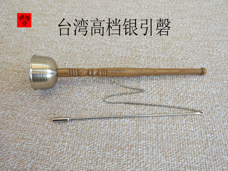 Machine legal supplies Taiwan original green sandalwood handle silver steel 1 8 inch high quality silver and copper delivery bag