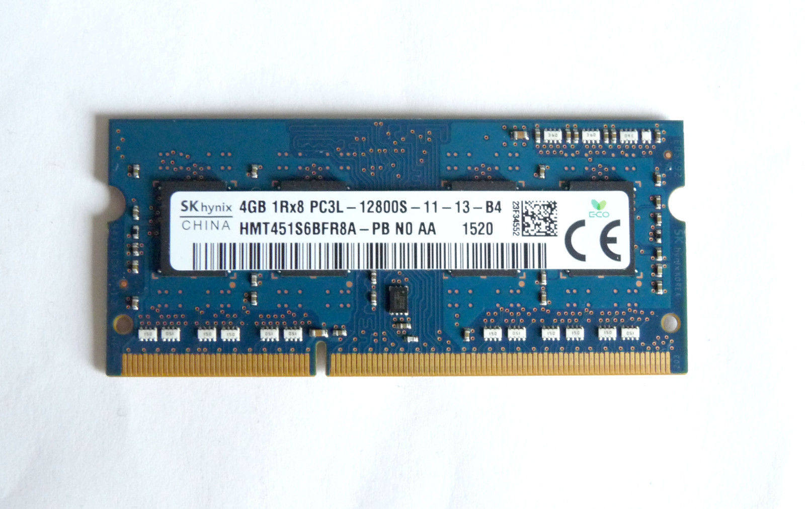 Hynix 4GB 1Rx8 PC3L-12800S-11-13-B4 HMT451S6BFR8A-PB memory DDR3