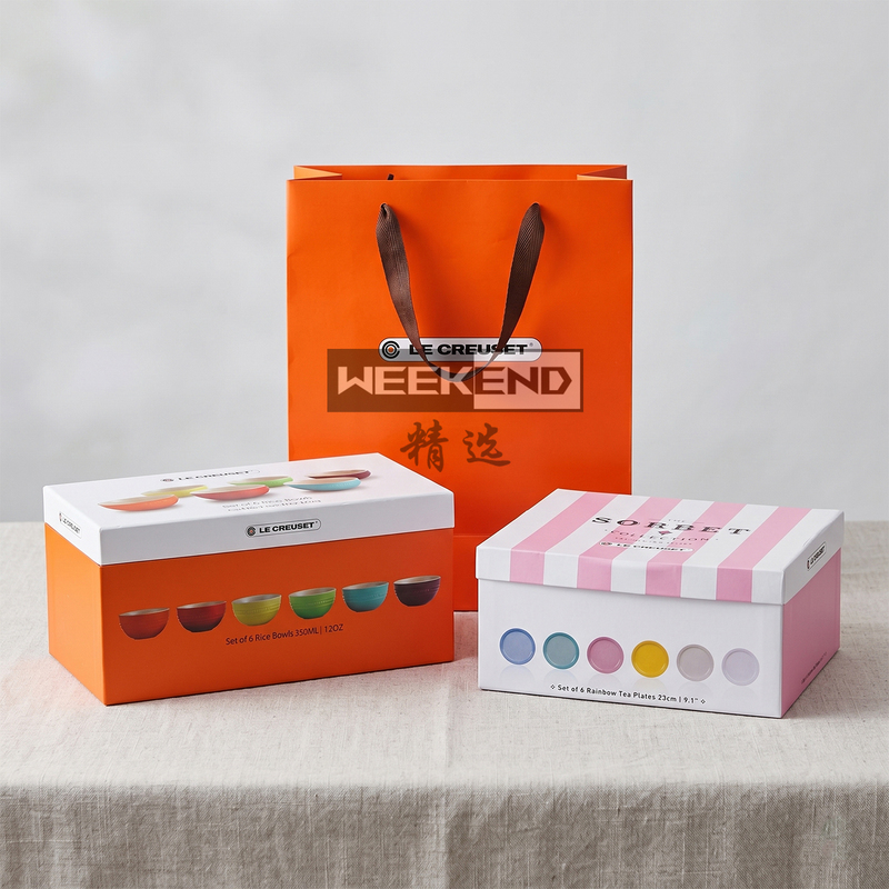 French Le Creuset Gift Set Housewarming Wedding Tableware Plates Bowls Souvenirs Annual Meeting Birthday Gifts