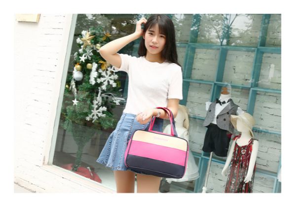 Phiên bản tiếng Hàn của túi du lịch hành lý ngắn không thấm nước dung lượng nhỏ túi du lịch thông tin gói nữ túi thể dục thủy triều shop bán túi du lịch