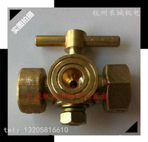 Boiler pressure gauge three-way plug valve copper cock valve 4 points DN15 exhaust inner wire Hangzhou Great Wall Electromechanical