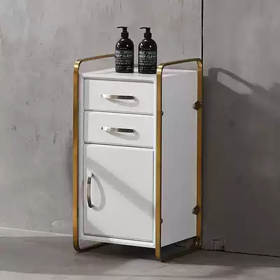 Hairdressing shop tool cabinet small cart hair salon special tool cart drawer type hair cutting cabinet mirror table