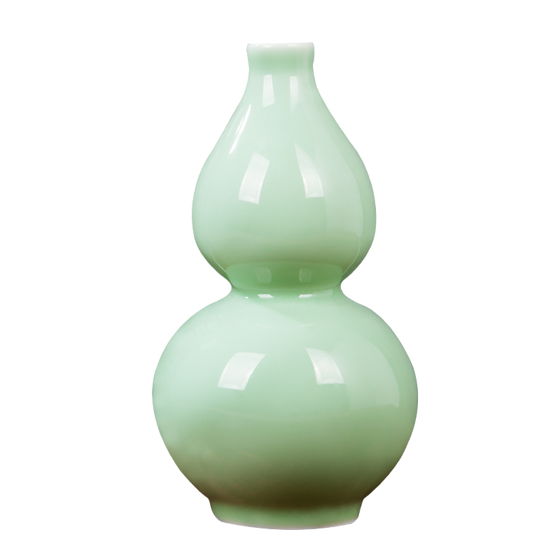 Contracted and I ceramic film blue bottle furnishing articles sitting room flower arranging small porcelain rich ancient frame decoration home decoration