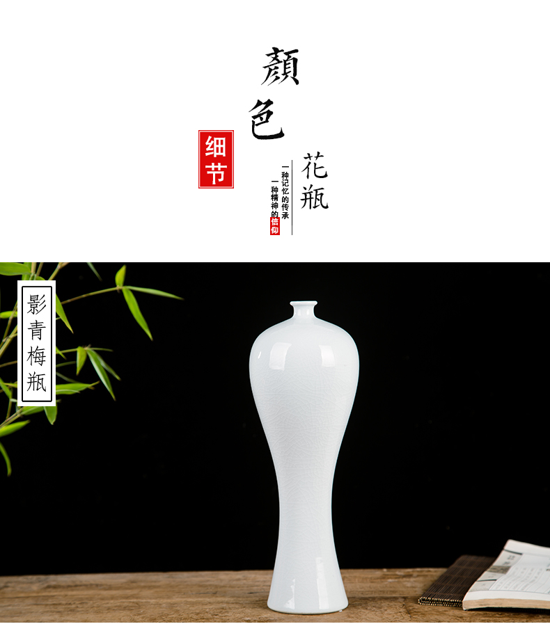 Jingdezhen sitting room of I and contracted creative flower arranging furnishing articles home decoration ceramic dry flower vase floral arrangements