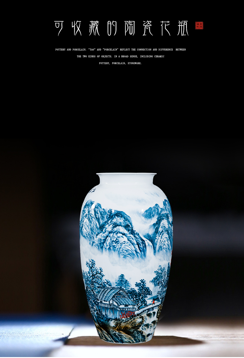 The Master of jingdezhen ceramics hand - made big vase home sitting room adornment is placed, the hotel villa, arts and crafts