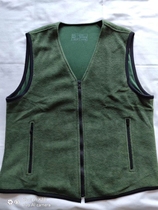 Vintage olive green velvet vest