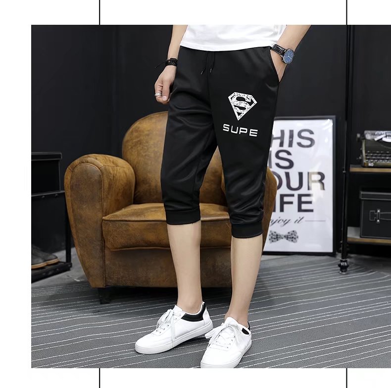 9.9 包邮 quần nam Hàn Quốc phiên bản của xu hướng của Slim feet casual 7 quần nam năm điểm ống túm quần short mùa hè