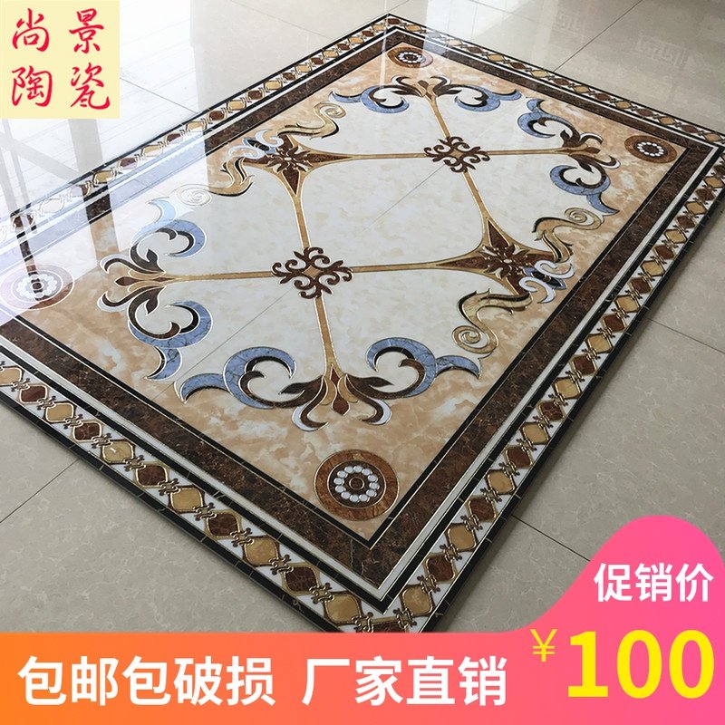 Eurostyle Living Room Parquet Floor Tiles Corridor Aisle Tile Gilded Infinite Tossed Crystal Brick Into The House Genguan Carpet Flowers 800