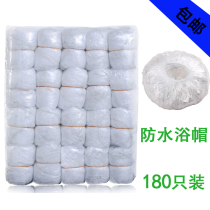 Thickened disposable hand-made high-pressure plastic film waterproof shower cap hotel bath hair dye hair oil cap cover