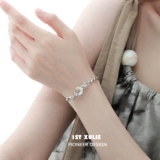 Оригинальный небольшой дизайнерский серебряный браслет для влюбленных, китайский стиль