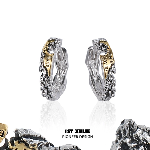 Оригинальные небольшие дизайнерские серьги, изысканный стиль